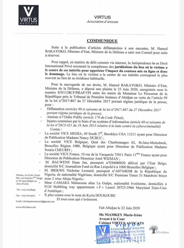 Plainte-HAMBAK
