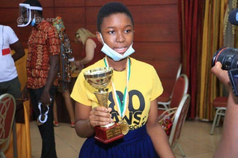 Kouamé Ellamien Eny Melvyne la 1ere Meilleure Oratrice (DR)