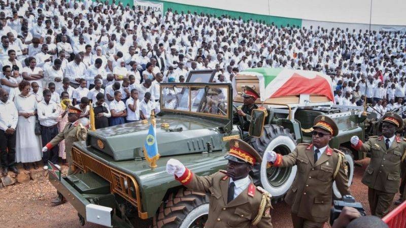 Les obsèques de Pierre Nkurunziza, ancien président du Burundi. (DR)