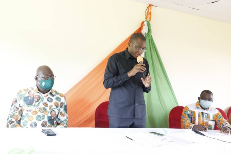 Le ministre Sidi Tiémoko Touré et sa délégation