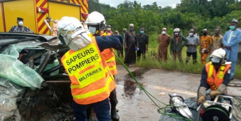 Les sapeurs-pompiers en intervention. (DR)