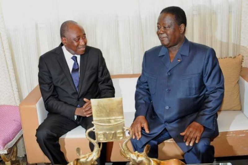 Amadou Gon Coulibaly et Henri Konan Bédié. (DR)