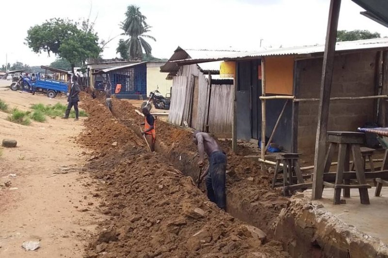 Les travaux de canalisation se poursuivent. (DR)
