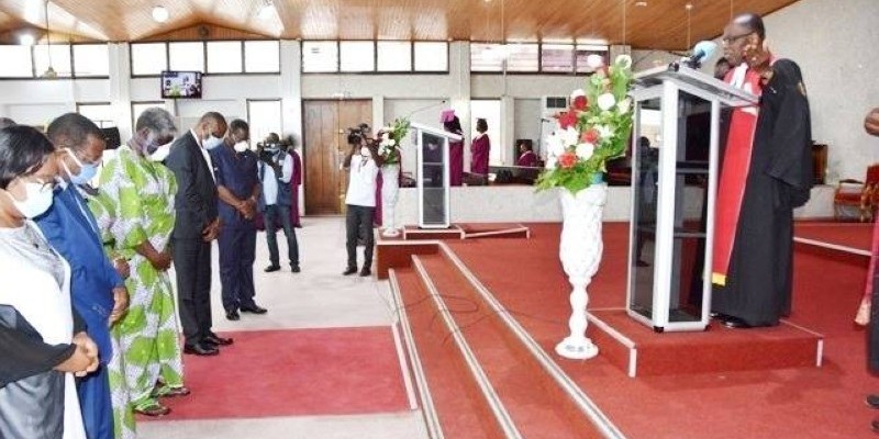 Le ministre-gouverneur, Robert Beugré Mambé, a demandé un culte d'action de grâce pour le repos de l'âme de l'ancien Premier ministre Amadou Gon Coulibaly décédé le 8 juillet 2020. (DR)