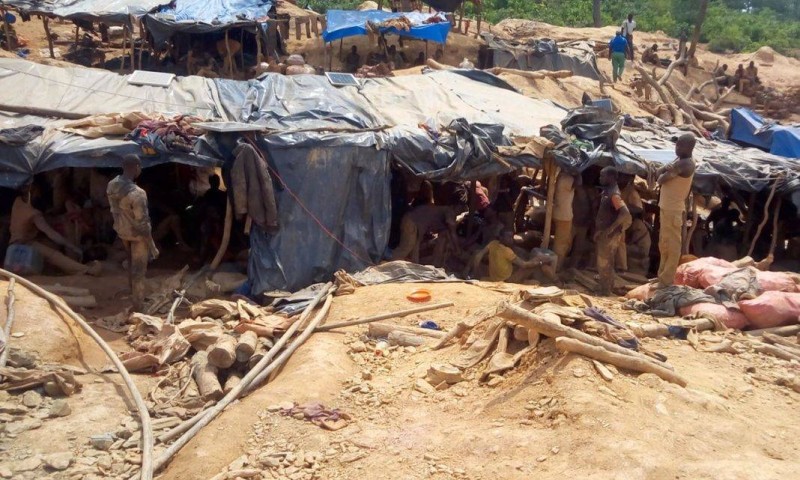 Un site d'orpaillage clandestin. (DR)