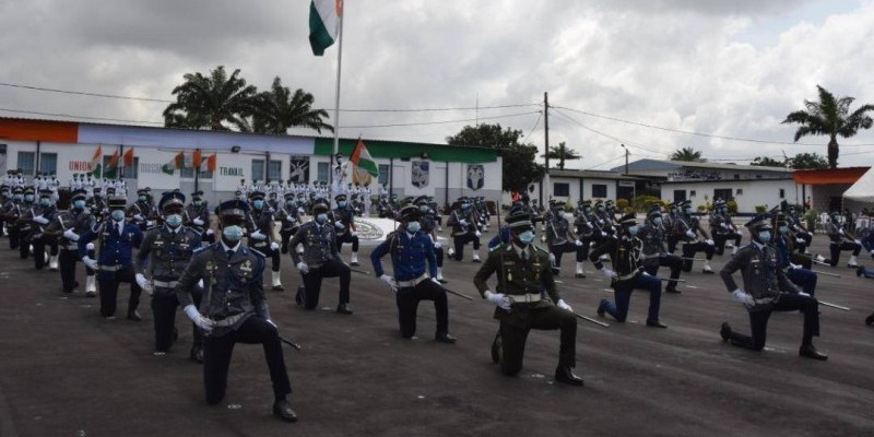 Les nouveaux officiers de l’Ecole de gendarmerie d’Abidjan. (DR)