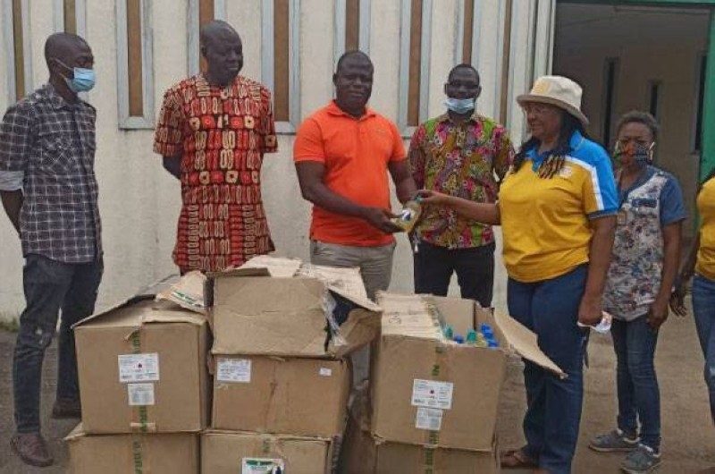Le Rotary club Abidjan Akwaba fait don à la Maca. (DR)