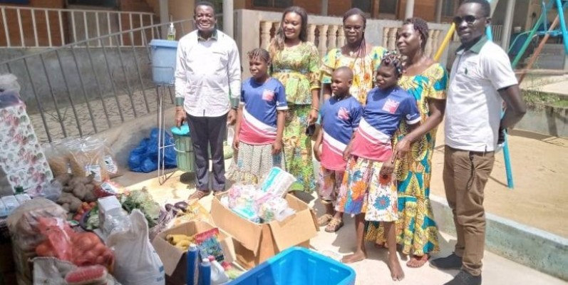 La Maison Saint-Joseph de Bonoua a reçu des vivres et des non-vivres. (DR)