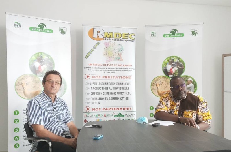 Pascal Cuny et le Colonel Lasme (Ph: Salif D. CHEICKNA)