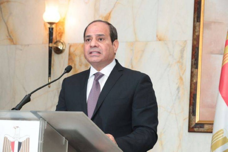 Le président de la République Arabe d'Egypte, S.E.M. Abdel Fattah Al Sisi