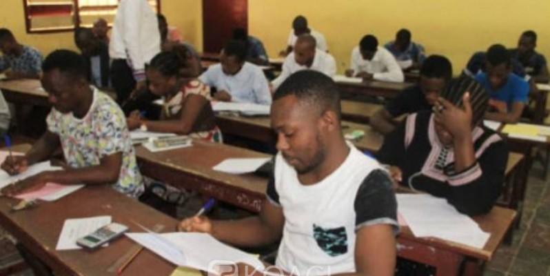 Des étudiants en composition. (Archives)