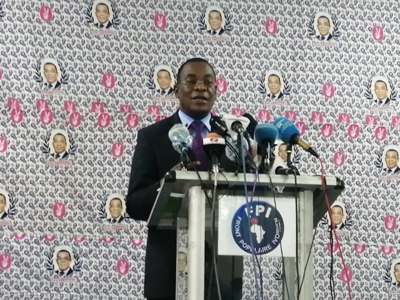 Pascal Affi N'Guessan, président du Front populaire ivoirien. (DR)