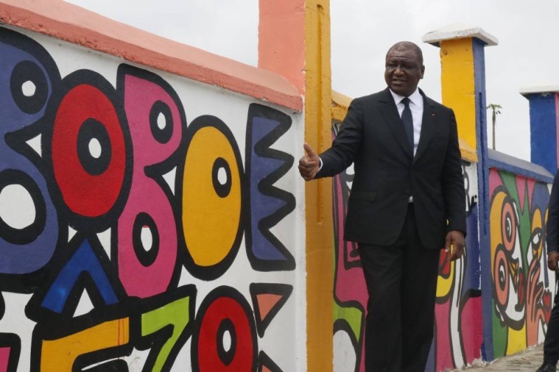 Le maire d'Abobo, Hamed Bakayoko se félicite de l'aboutissement du projet pilote. (DR)