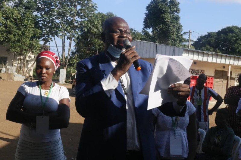 Zinsoni Marcel, secrétaire général de la formation politique de l'Upc en Côte d'Ivoire (Tamy Florence)