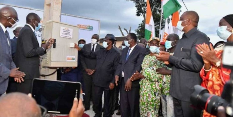 le Président de la République, Alassane Ouattara, a mis sous tension le village de Nanan Assouakro dans la sous-préfecture de Bongouanou. (DR)