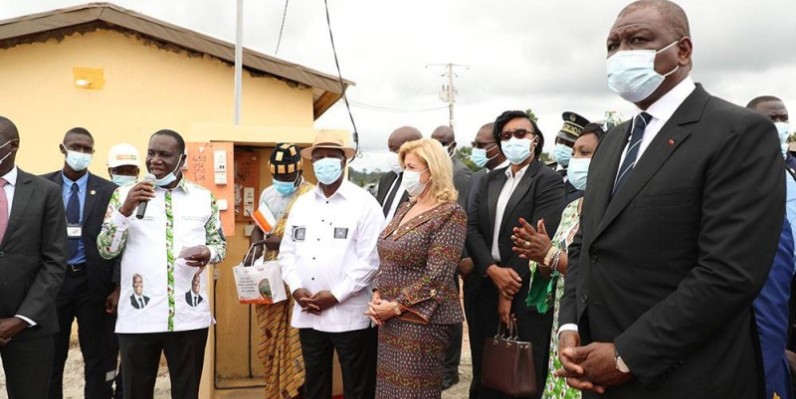 Le Président Ouattara a mis sous tension 11 quartiers de M'Batto. (Dr)
