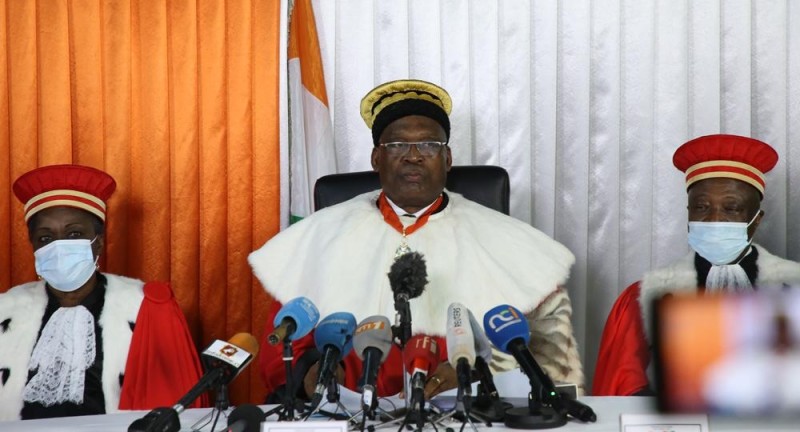 Mamadou Koné, ancien ministre, président du Conseil constitutionnel.