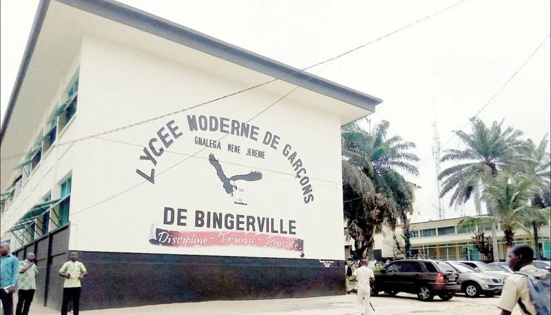 Une vue du Lycée de garçons de Bingerville. (DR)