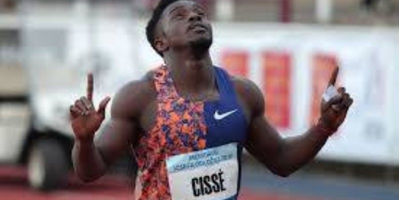 Arthur Cissé, le sprinteur ivoirien, a été le plus rapide sur la distance de 200m à Doha au Qatar. (DR)