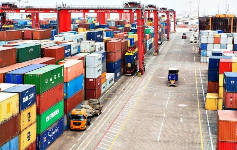 Une vue du port autonome d'Abidjan. (DR) 