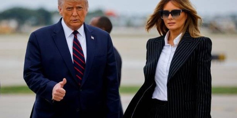 Donald Trump et son épouse en confinement à la Maison blanche. (Dr)
