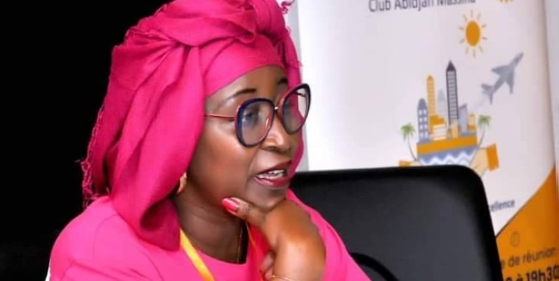 Désirée DJOMAND, présidente du Rotary club Abidjan-Massina
