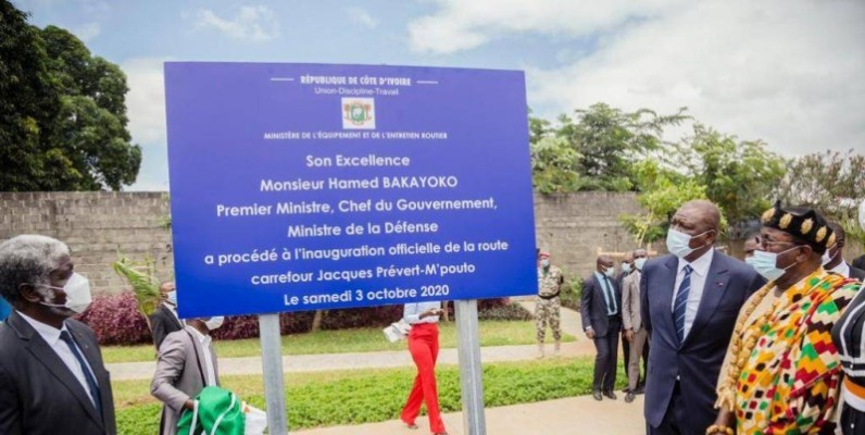 Des travaux de bitumage lancés à Abidjan. (DR)