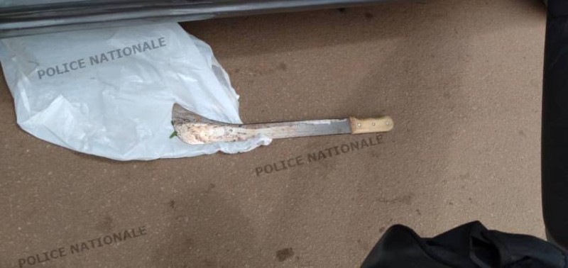 L'arme blanche utilisée par le présumé meurtrier. (Dgpn)
