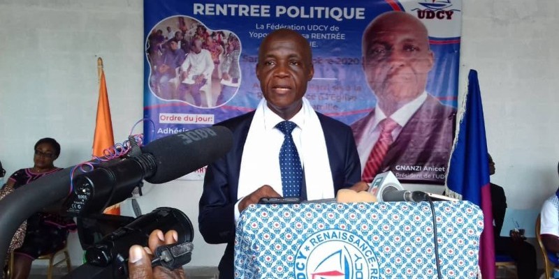 Gnanzy Guela Anicet, président de l'Udcy. (DR)