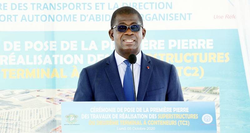 Hien Sié Yacouba, directeur général du Port autonome d'Abidjan. (Sercom PAA)