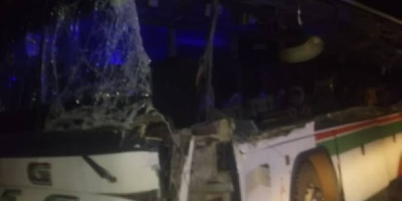 Le car impliqué dans l'accident. (Gspm)
