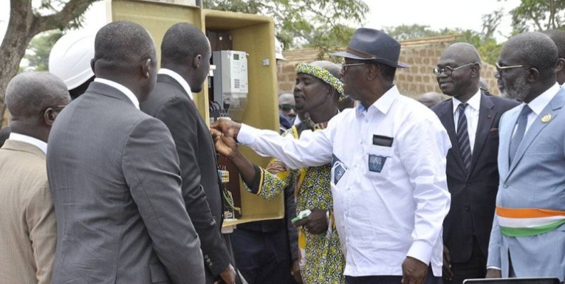 Alassane Ouattara, en blanc(DR)
