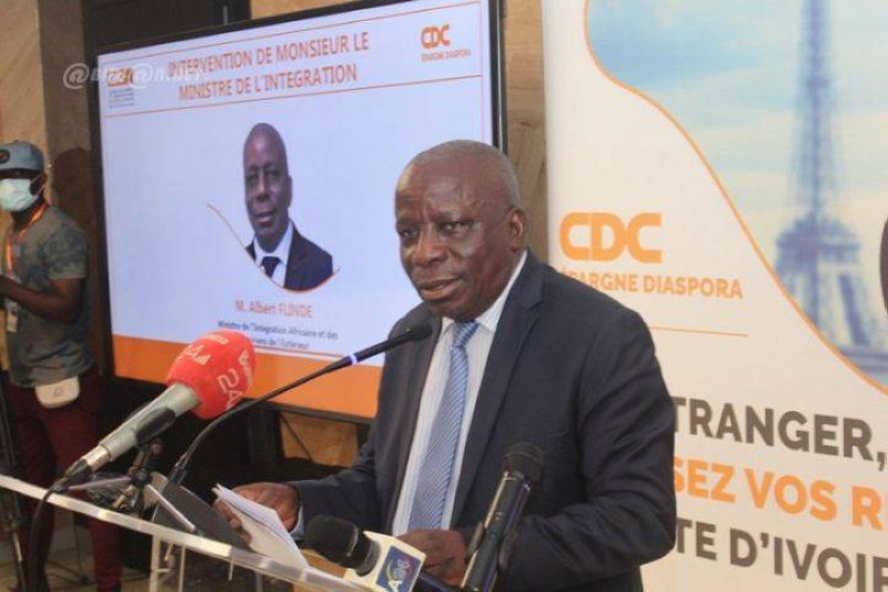 Albert Flindé, ministre de l’Intégration Africaine et des Ivoiriens de l’Extérieur