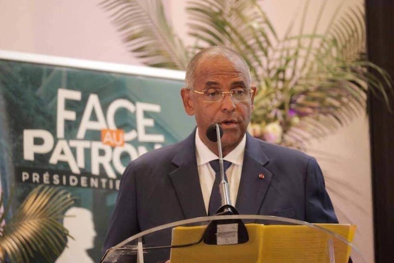 Le ministre d'Etat Patrick Achi, secrétaire général de la présidence de la République, directeur national de campagne d'Alassane Ouattara