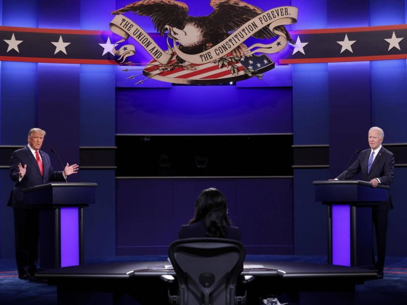 USA TRUMP ET BIDEN DEBAT