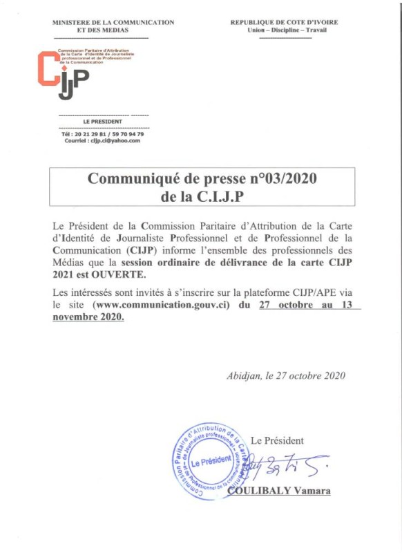 Communiqué de Presse N° 3-2020 (Ouverture de la session ordinaire 2021).docx