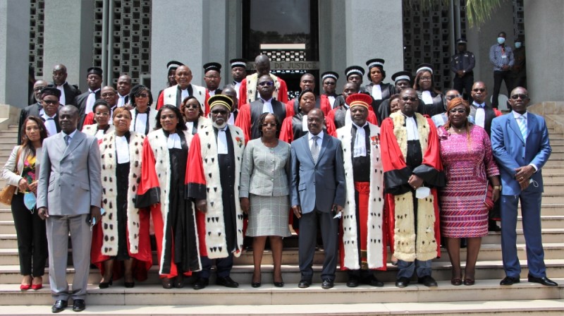 Huit nouveaux magistrats ont prêté serment à la Cour d’appel d’Abidjan. (photos : Dr)