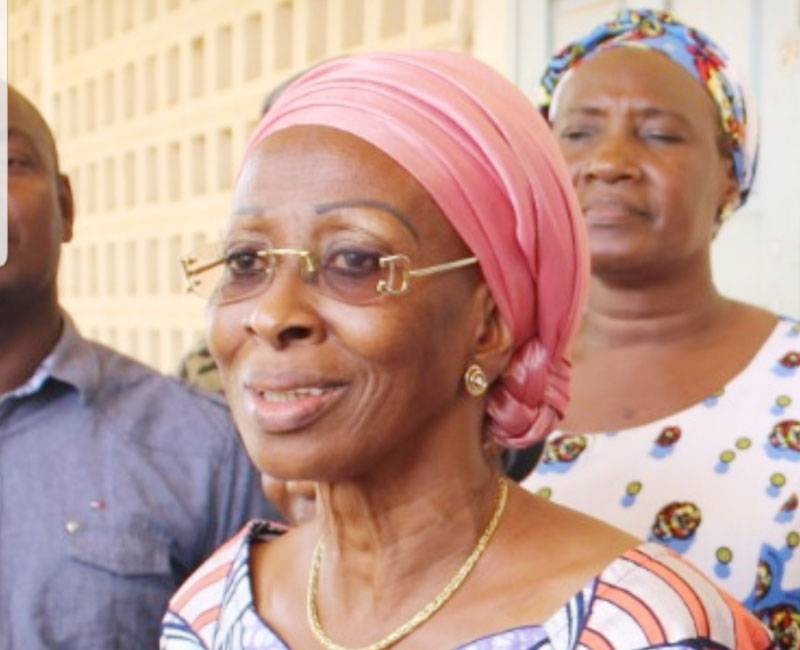 La ministre de la Femme, de la Famille et de l'Enfant, Pr Bakayoko-Ly Ramata, a voté à Dimbokro. (Photo: Sercom)