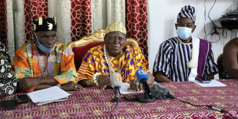 Nanan Amon Tanoé appelle au respect de l'ordre constitutionnel. (Photo: Bosson Honoré)