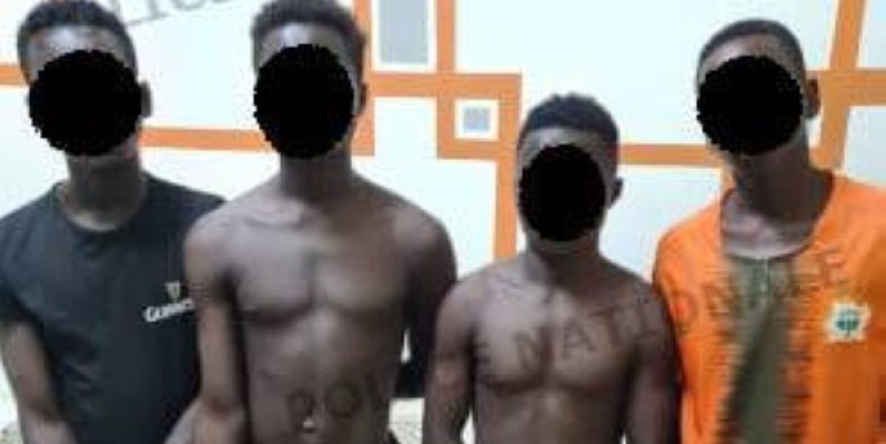Des individus interpellés à Abobo. (Dgpn)