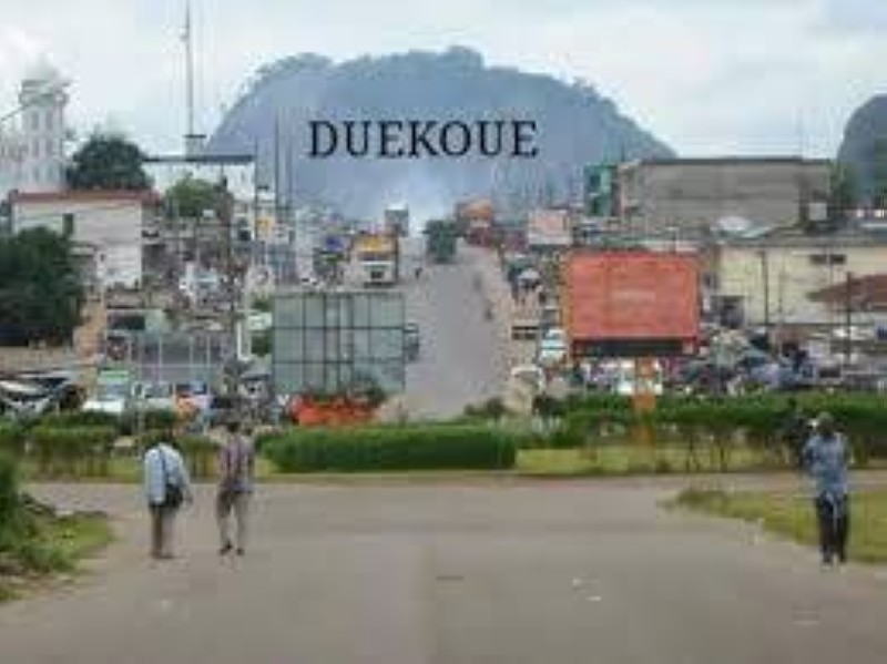 Une vue partielle de la ville de Duékoué