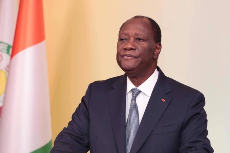 Le Président de la République de Côte d'Ivoire, SEM Alassane Ouattara