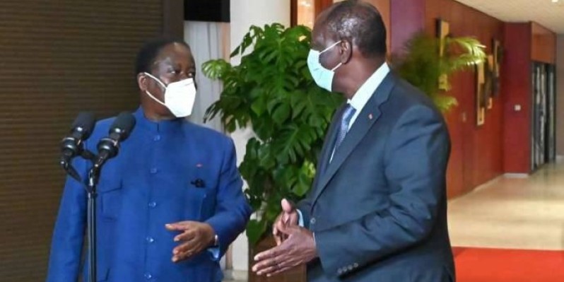 Les présidents Alassane Ouattara et Konan Bédié (DR)