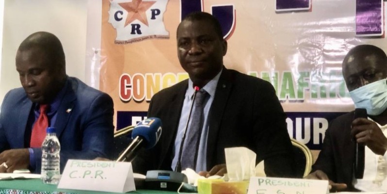 Le président du Cpr, Doumbia Major (au centre), a salué le Président Ouattara pour sa victoire à l’élection présidentielle. (Dr)