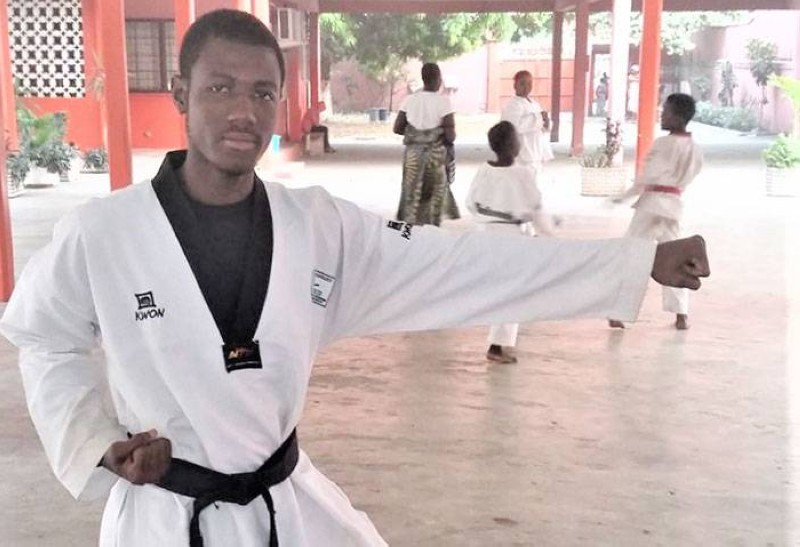 Hamza Gbané, la Taekwondo-in Pharmacien n'a pas l'intention d'abandonner le tatami. (DR)