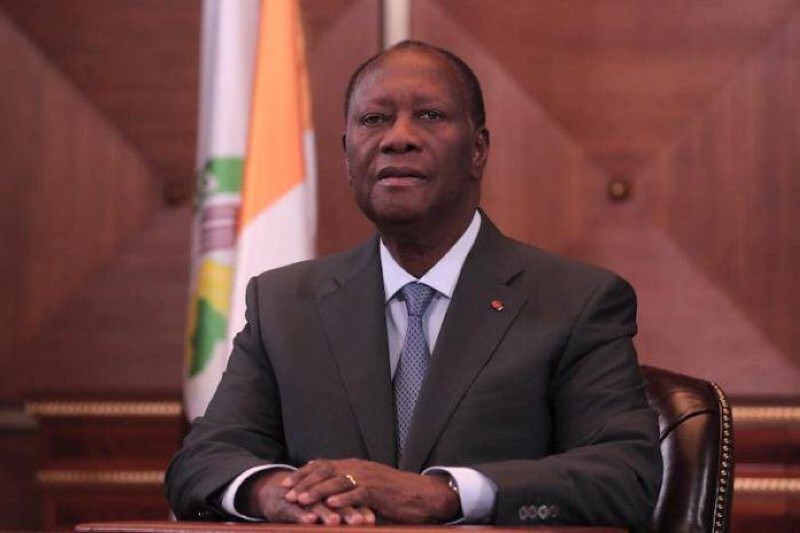 Le président du Rhdp, Alassane Ouattara.