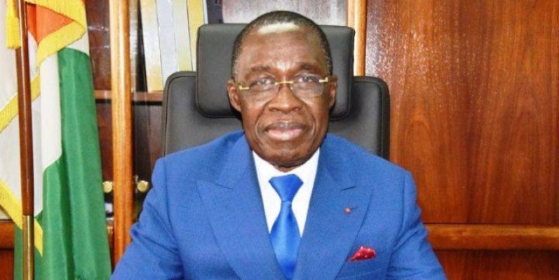 Dr Eugène Aka Aouélé, ministre de la Santé et de l'Hygiène publique. (Dr)