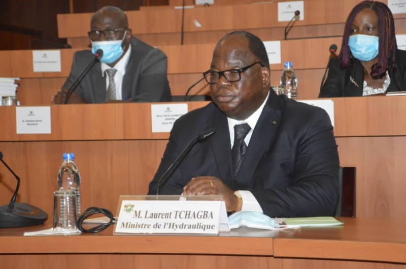 Le ministre de l'Hydraulique, Laurent Tchagba