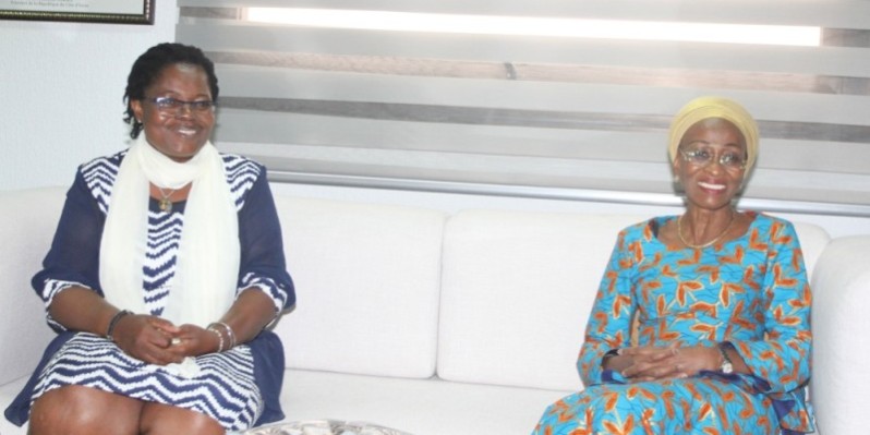 Ramata Ly-Bakayoko a salué la nomination de Germaine Boni à la tête de la rédaction du quotidien gouvernemental. (Photo : Véronique Dadié)