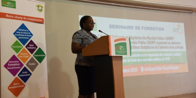 Mme Gnakpa épouse Assamoi Brenda, vice-présidente du Conseil de régulation de l’Arnmp. (Dr)
